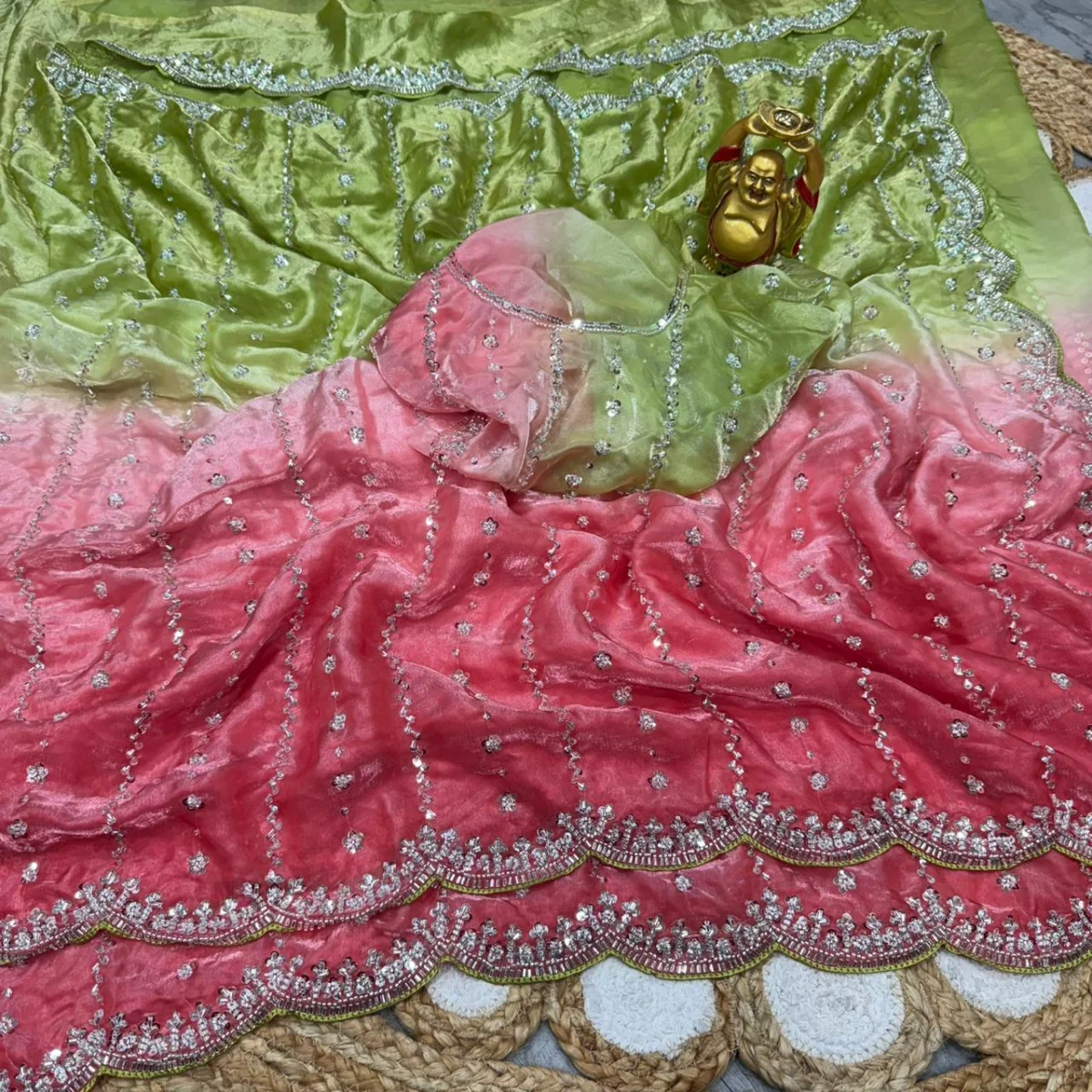 Dual shade saree - Image 2
