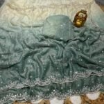 Crush space silk saree - Image 3