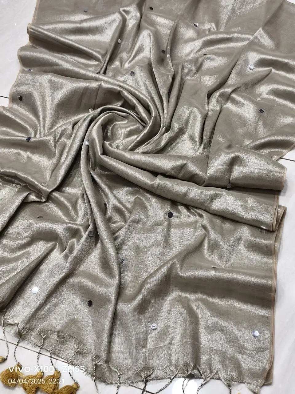 Gini Tissue saree - Image 5