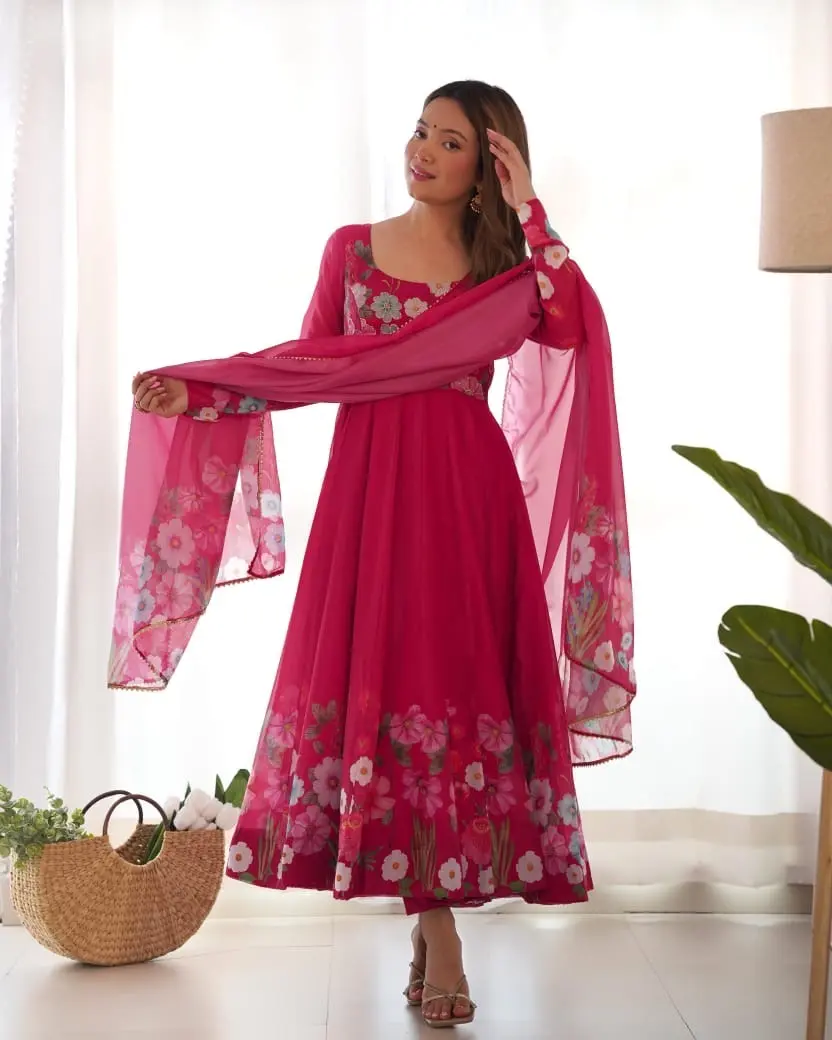 Organza Anarkali - Image 4