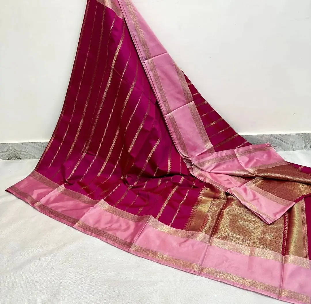 Banarasi soft silk saree - Image 6