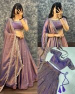 Tissue silk lehenga - Image 3