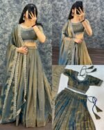 Tissue silk lehenga - Image 2