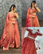 Tissue silk lehenga - Image 5