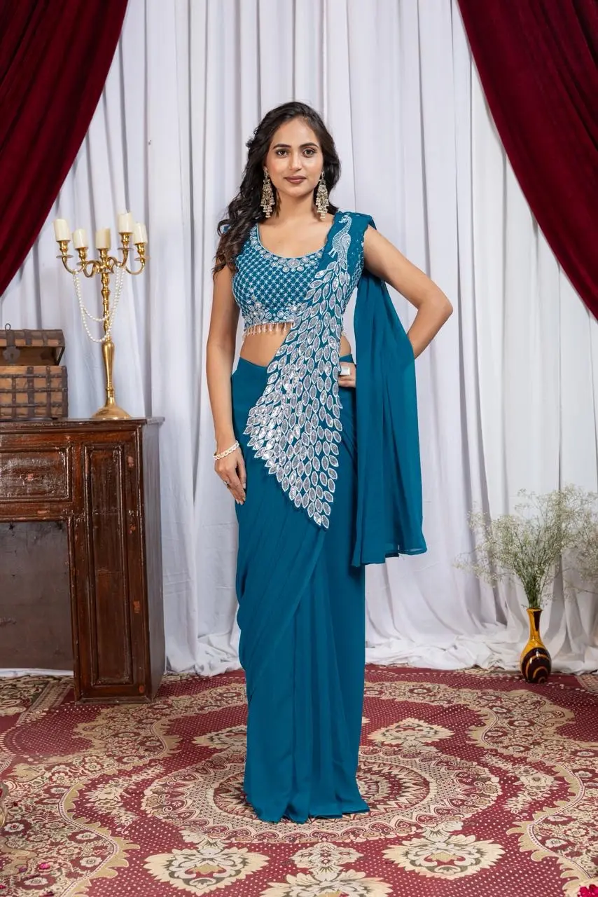 1 minute saree - Image 9