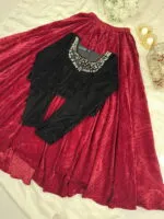 Velvet lehenga
